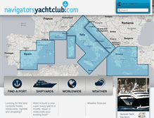 Tablet Screenshot of navigatorsyachtclub.com